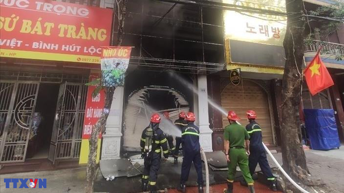Cháy phòng trà tại Hải Phòng, 3 người tử vong (ngày 12/5/2023)