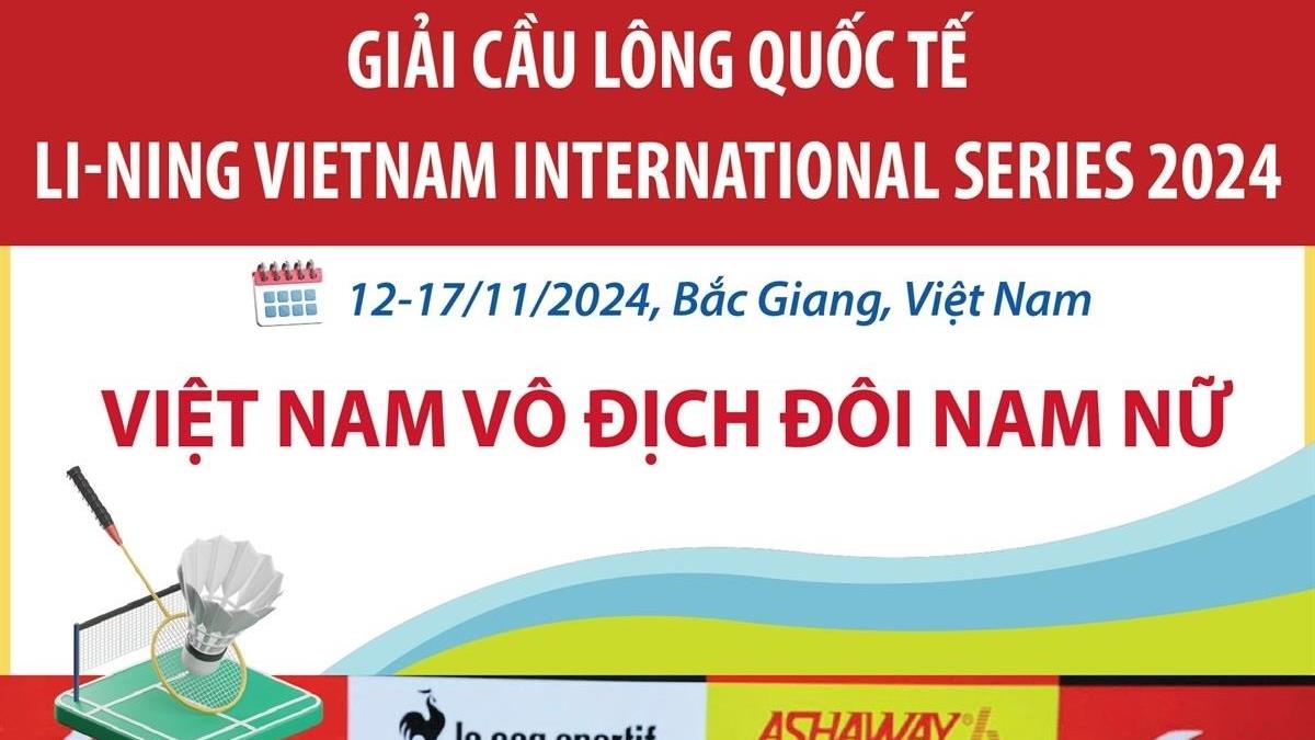 Việt Nam vô địch đôi nam nữ Giải Cầu lông quốc tế Li-Ning 2024