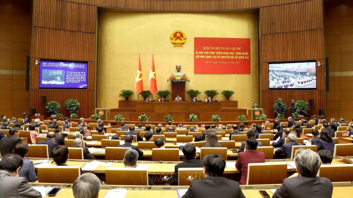 Hội nghị toàn quốc về đột phá phát triển khoa học, công nghệ, đổi mới sáng tạo và chuyển đổi số quốc gia