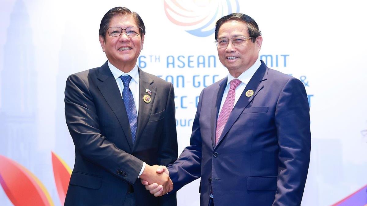 Thủ tướng Phạm Minh Chính gặp Tổng thống Philippines Ferdinand Marcos Jr., nhân dự Hội nghị Cấp cao ASEAN 46 tại Malaysia (26/5/2025)