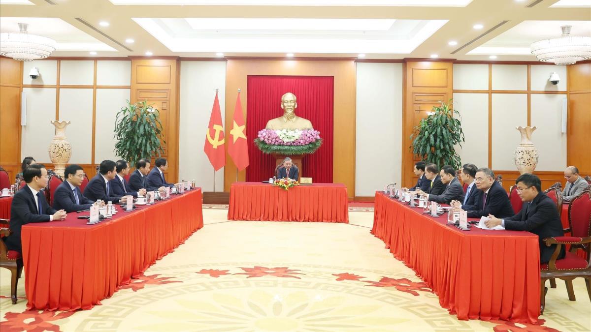 Tổng Bí thư Tô Lâm điện đàm với Tổng thống Hoa Kỳ Donald Trump (2/7/2025)