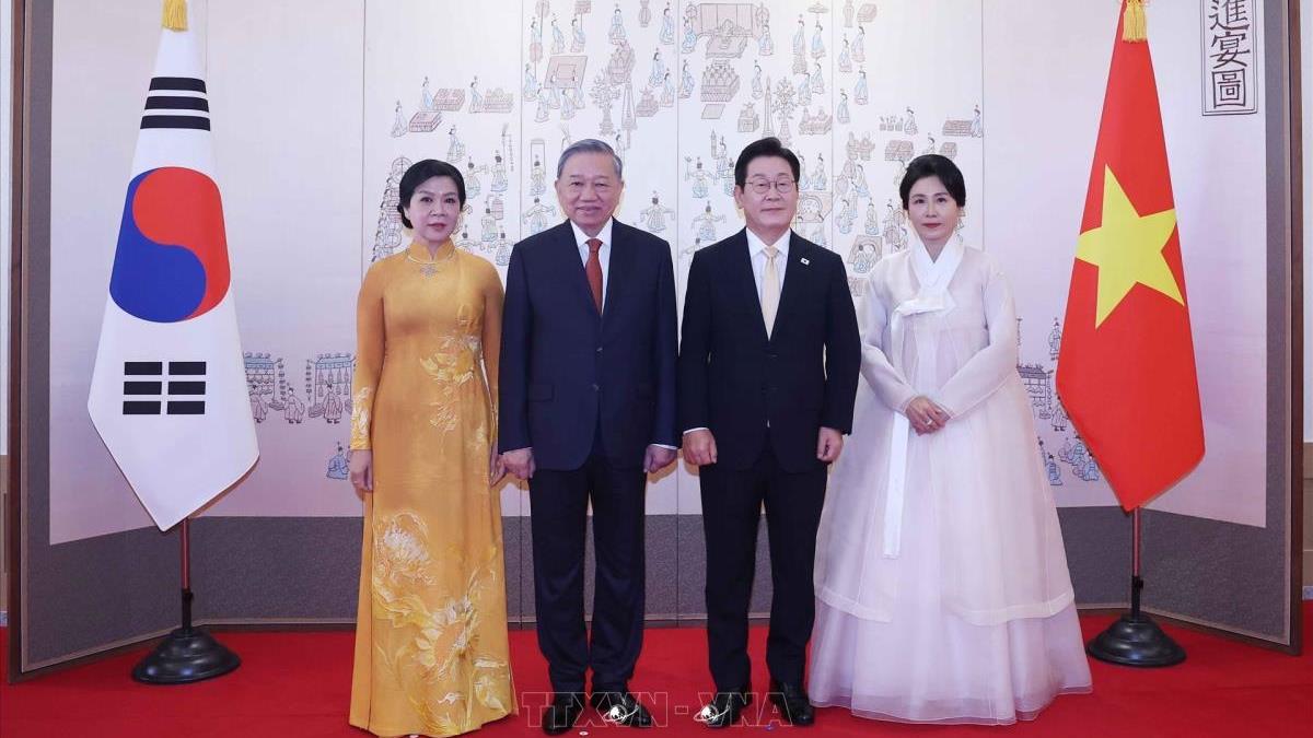 Tổng Bí thư Tô Lâm và Phu nhân cùng Đoàn đại biểu cấp cao Việt Nam thăm cấp Nhà nước Đại Hàn Dân Quốc