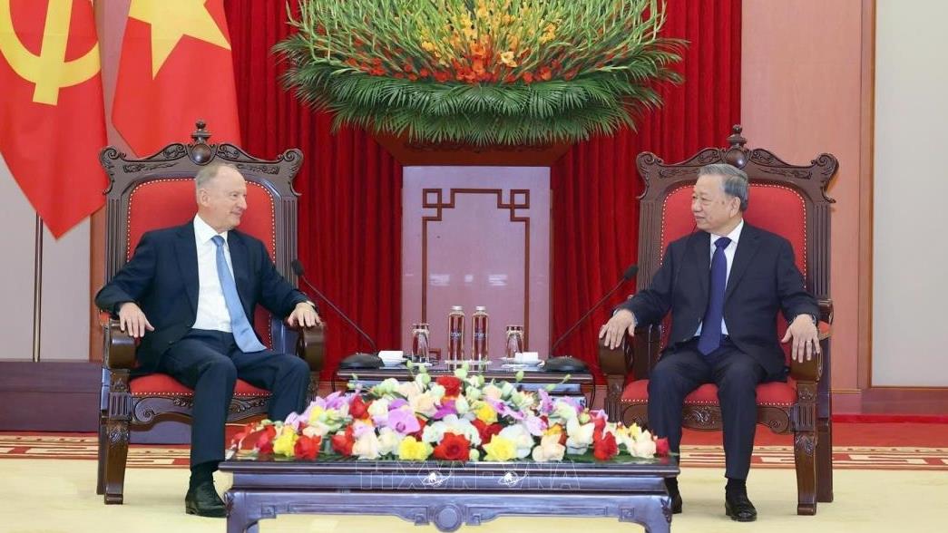 Tổng Bí thư Tô Lâm tiếp Trợ lý Tổng thống Nga, Chủ tịch Hội đồng Biển Liên bang Nga