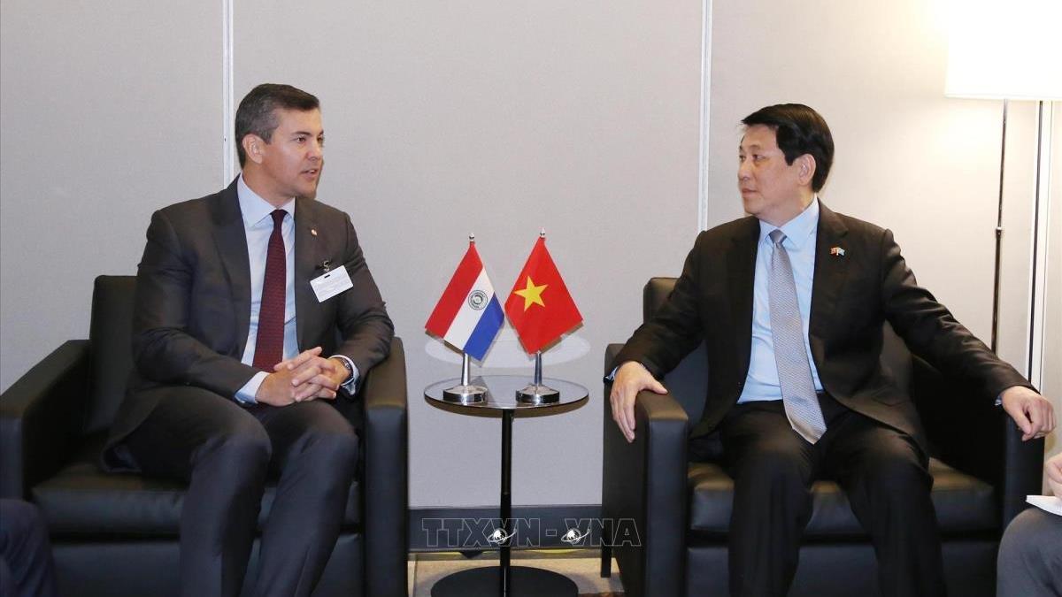 Chủ tịch nước Lương Cường gặp Tổng thống Paraguay Santiago Peña Palacios, nhân dự Phiên Thảo luận chung cấp cao ĐHĐ LHQ Khóa 80 và hoạt động song phương tại Hoa Kỳ (22/9/2025)