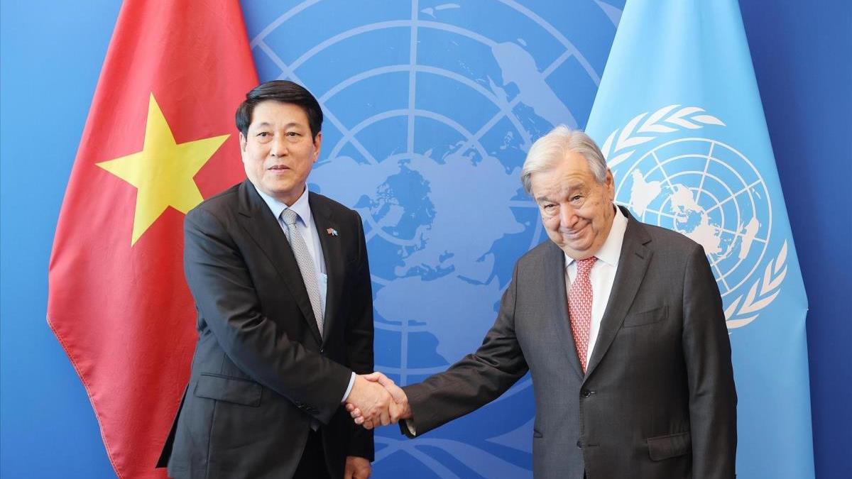 Chủ tịch nước Lương Cường gặp Tổng Thư ký Liên hợp quốc António Guterres, nhân dự Phiên Thảo luận chung cấp cao ĐHĐ LHQ Khóa 80 và hoạt động song phương tại Hoa Kỳ (22/9/2025)