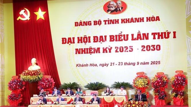 Đại hội Đảng bộ tỉnh KHÁNH HÒA nhiệm kỳ 2025-2030 (21 - 23/9/2025)