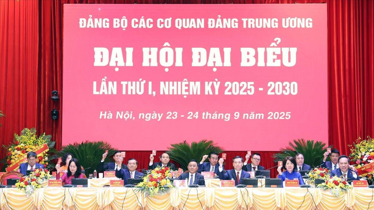 Đảng bộ các cơ quan Đảng Trung ương nhiệm kỳ 2025-2030