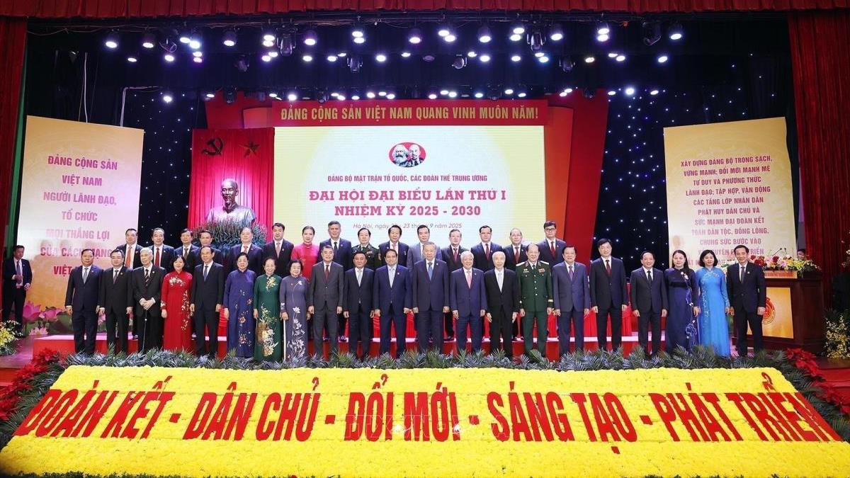 Đại hội Đảng bộ Mặt trận Tổ quốc, các đoàn thể Trung ương lần thứ I, nhiệm kỳ 2025-2030 (22 và 23/9/2025)