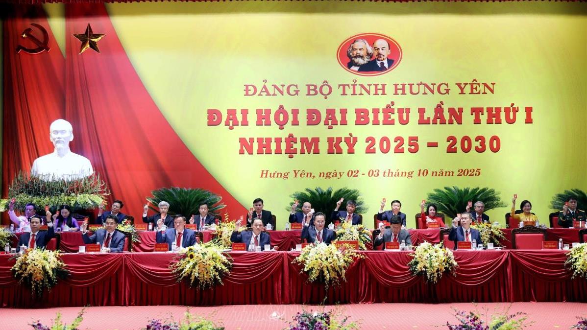 Đại hội Đảng bộ tỉnh HƯNG YÊN nhiệm kỳ 2025-2030 (2-3/10/2025)