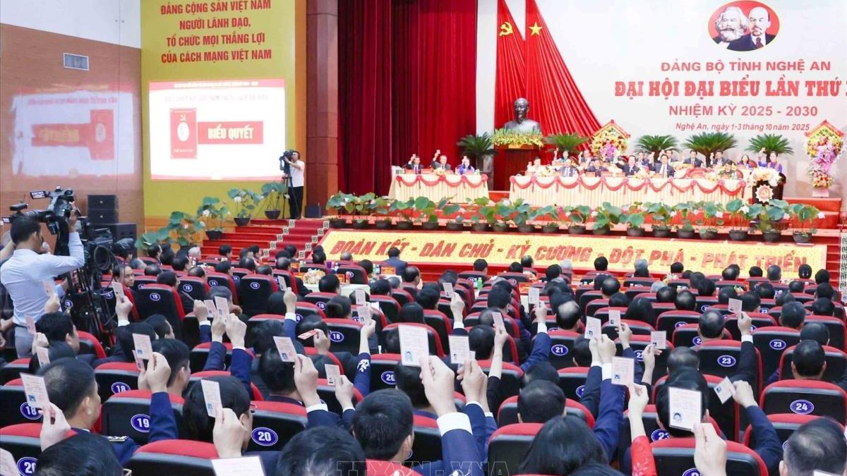 Đại hội Đảng bộ tỉnh NGHỆ AN nhiệm kỳ 2025-2030 (1-3/10/2025)