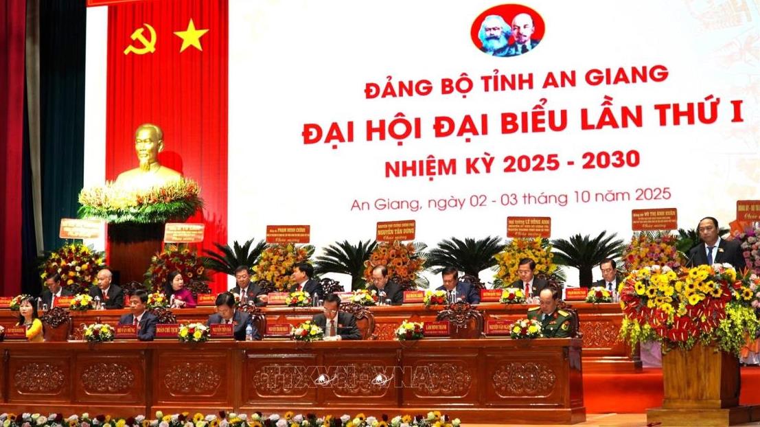 Đại hội Đảng bộ tỉnh AN GIANG nhiệm kỳ 2025-2030 (2-3/10/2025)