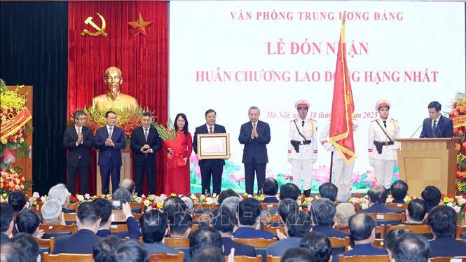 Tổng Bí thư Tô Lâm dự Lễ kỷ niệm 95 năm Ngày truyền thống Văn phòng Trung ương Đảng