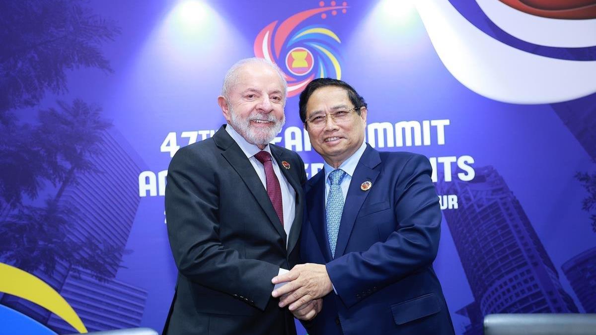 Thủ tướng Phạm Minh Chính gặp Tổng thống Brazil Lula da Silva nhân Hội nghị Cấp cao ASEAN lần thứ 47 tại Malaysia (26/10/2025)