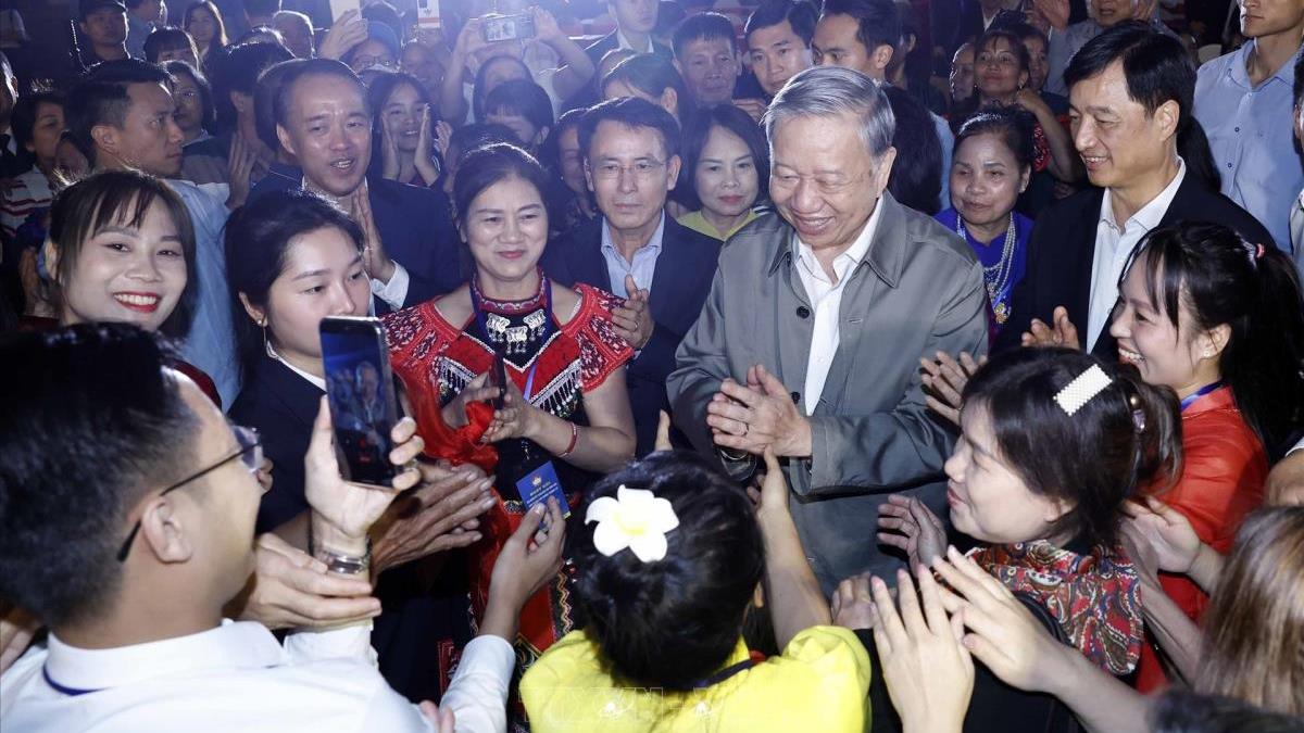 Tổng Bí thư Tô Lâm dự Ngày hội Đại đoàn kết toàn dân tộc tại thành phố Hà Nội