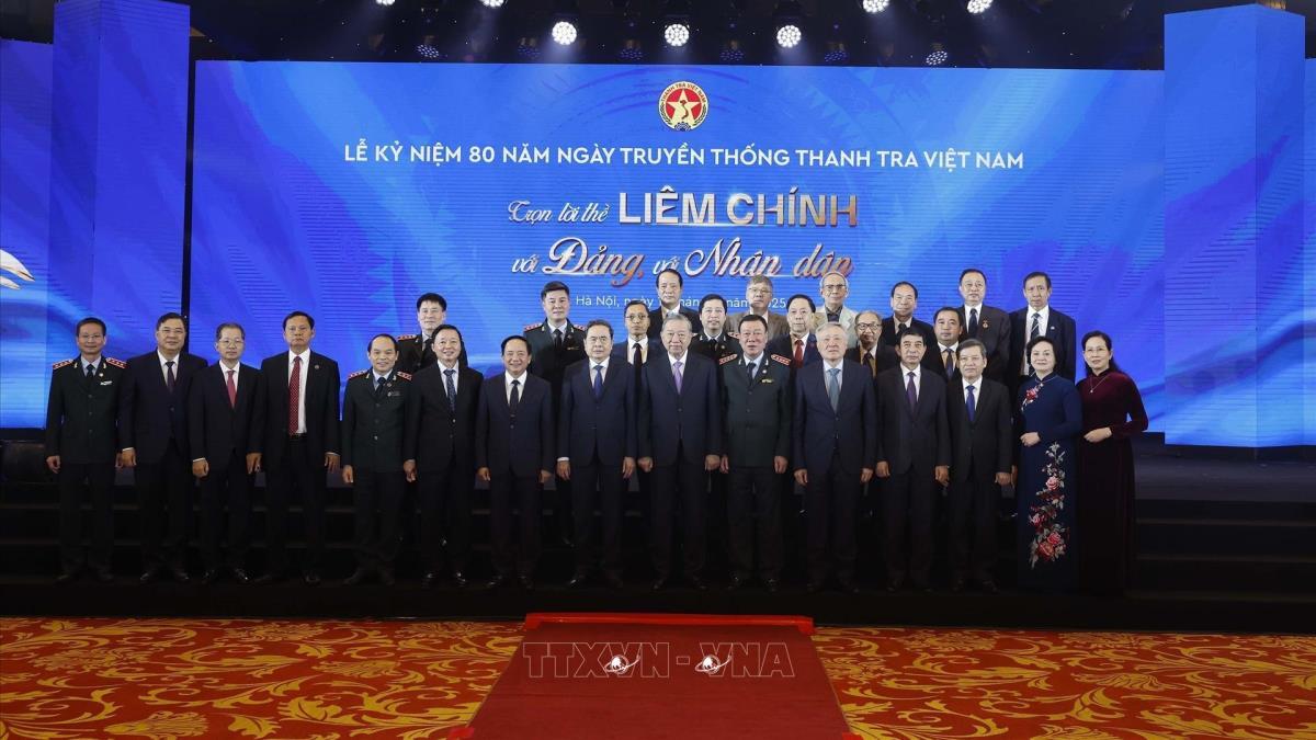 Tổng Bí thư Tô Lâm dự Lễ kỷ niệm 80 năm Ngày truyền thống Thanh tra Việt Nam (23/11/1945-23/11/2025)