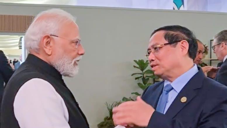 Thủ tướng Phạm Minh Chính gặp Thủ tướng Ấn Độ Narendra Modi nhân dự Hội nghị Thượng đỉnh G20 tại Nam Phi (22/11/2025)