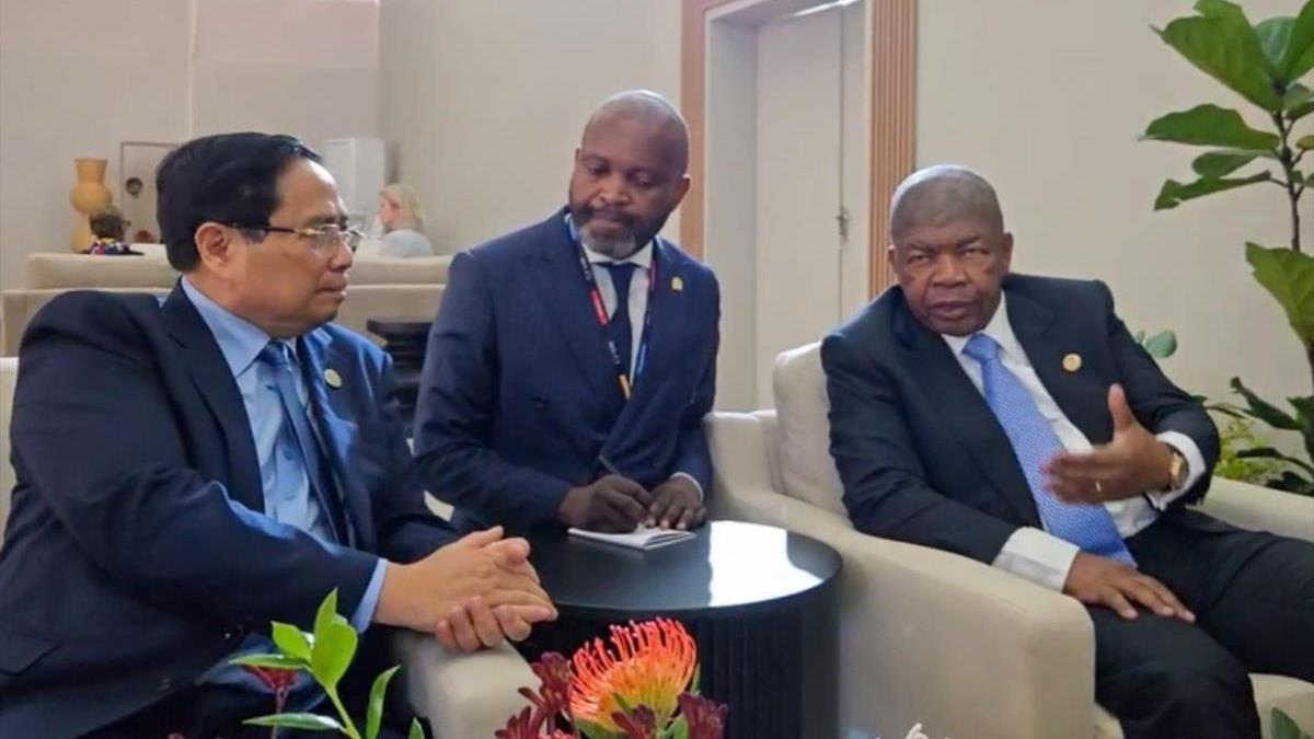 Thủ tướng Phạm Minh Chính gặp Tổng thống Angola João Lourenço nhân dự Hội nghị Thượng đỉnh G20 tại Nam Phi (22/11/2025)