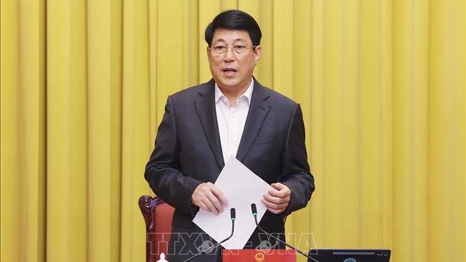 Chủ tịch nước Lương Cường chủ trì giao ban công tác với Văn phòng Chủ tịch nước