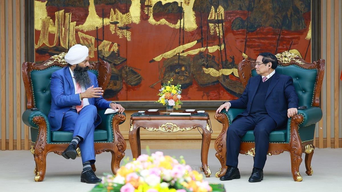 Thủ tướng Phạm Minh Chính tiếp Bộ trưởng Phát triển quốc tế Canada