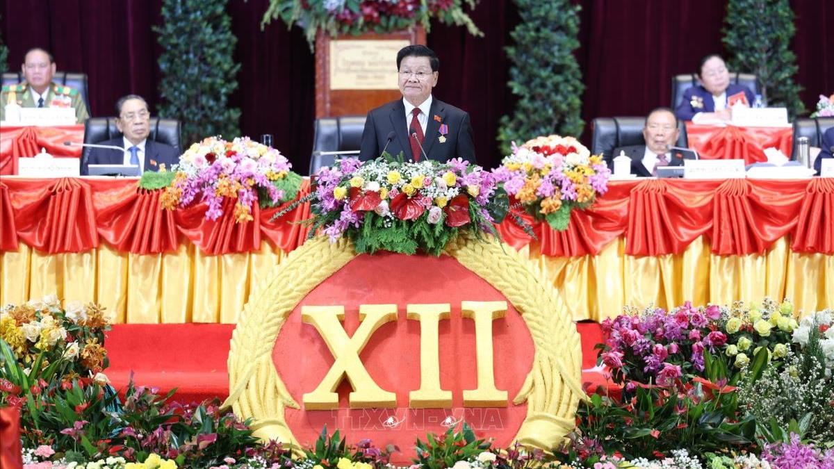 Thư mừng đồng chí Thongloun Sisoulith được bầu lại làm Tổng Bí thư Ban Chấp hành Trung ương Đảng Nhân dân cách mạng Lào