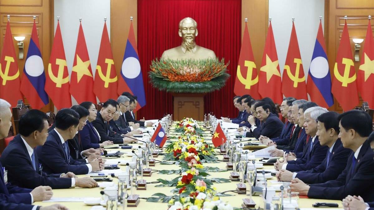 Tổng Bí thư Tô Lâm hội đàm với Tổng Bí thư, Chủ tịch nước Lào Thongloun Sisoulith