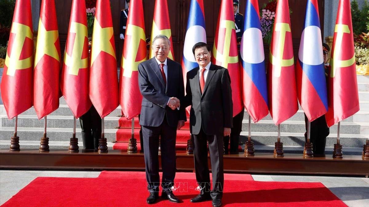 Tổng Bí thư Tô Lâm thăm cấp Nhà nước tới Lào (5/2/2026)