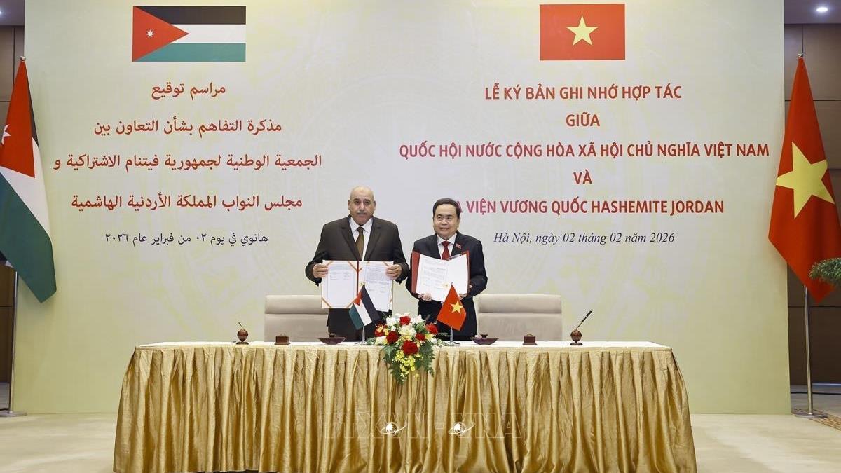 Chủ tịch Hạ viện Jordan Mazen Turki El Qadi thăm chính thức Việt Nam (2-5/2/2026)