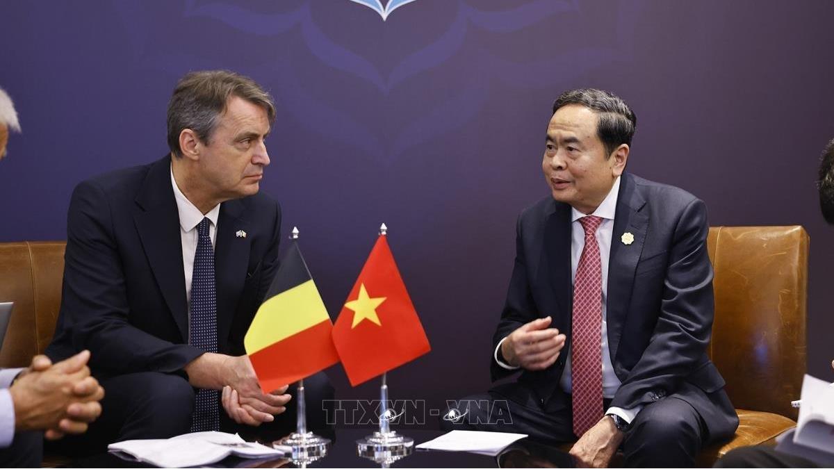 Chủ tịch Quốc hội Trần Thanh Mẫn hội kiến Chủ tịch Thượng viện Bỉ nhân dịp Đại hội đồng IPU-152 (17/4/2026)