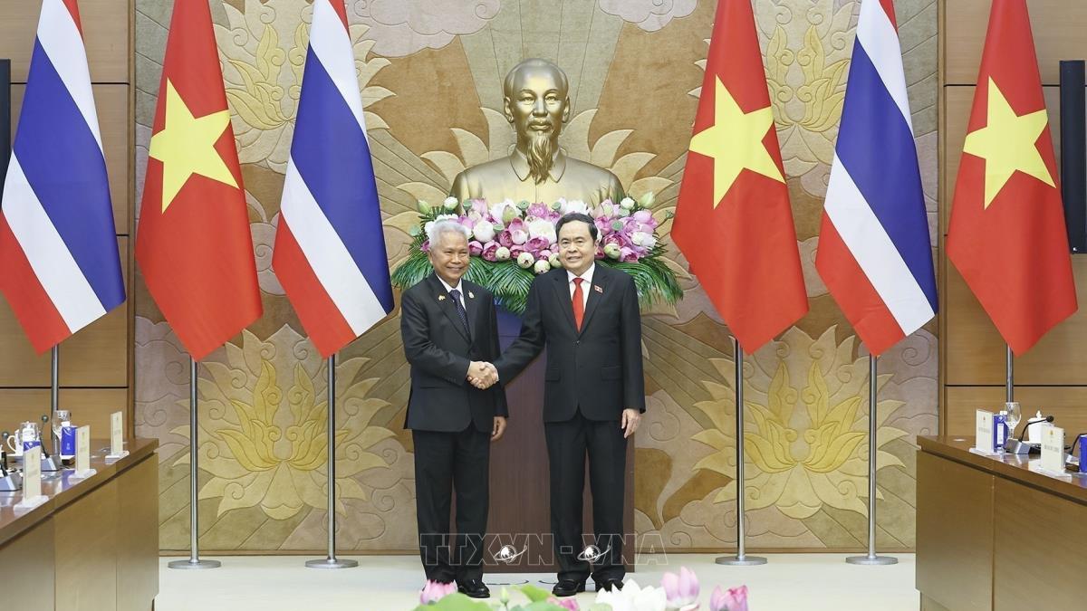 Chủ tịch Quốc hội Trần Thanh Mẫn hội đàm với Chủ tịch Quốc hội Thái Lan