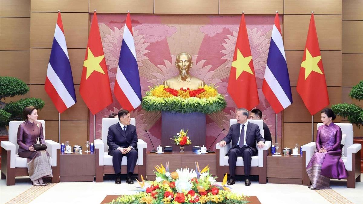 Tổng Bí thư, Chủ tịch nước Tô Lâm hội đàm với Nhà vua Thái Lan