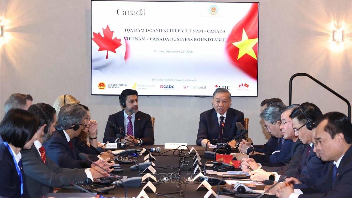 Tổng Bí thư, Chủ tịch nước Tô Lâm dự Tọa đàm cấp cao doanh nghiệp Việt Nam – Canada