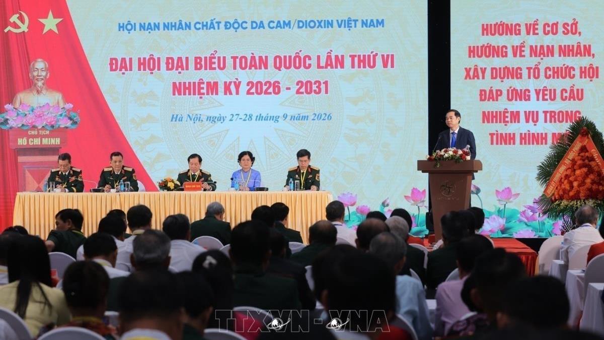 Đại hội VI Hội Nạn nhân chất độc da cam/dioxin Việt Nam (2026-2031)