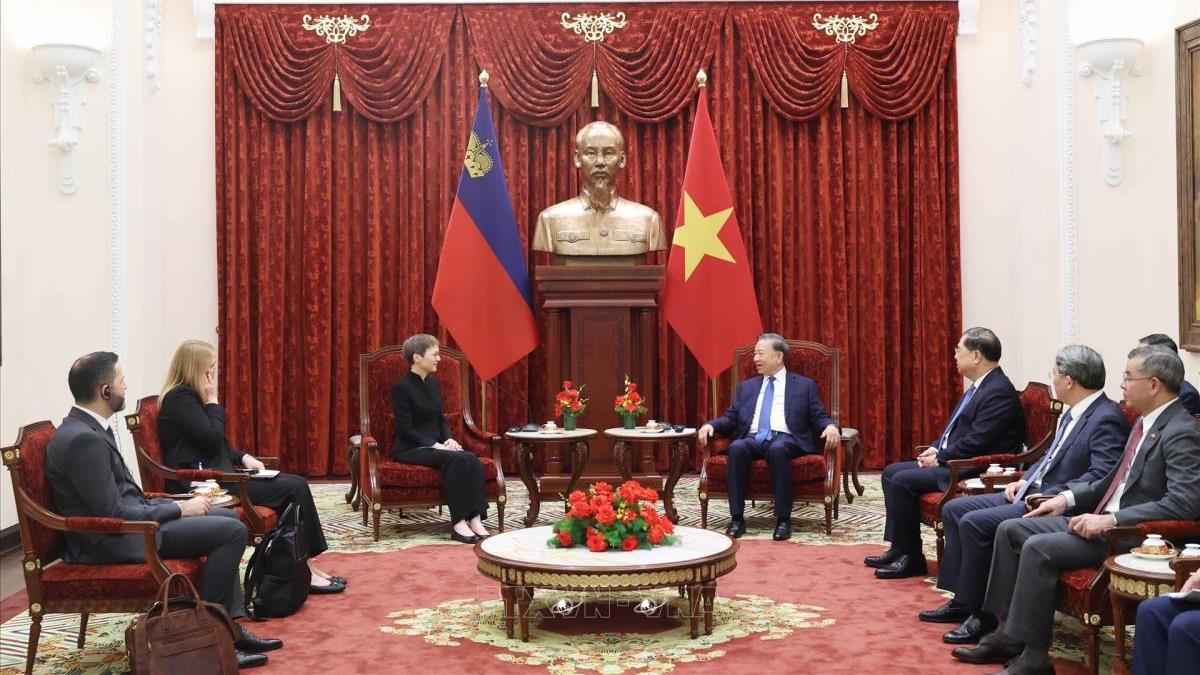 Tổng Bí thư, Chủ tịch nước Tô Lâm tiếp Thủ tướng Công quốc Liechtenstein