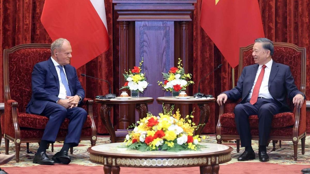 Tổng Bí thư, Chủ tịch nước Tô Lâm tiếp Thủ tướng Ba Lan Donald Tusk