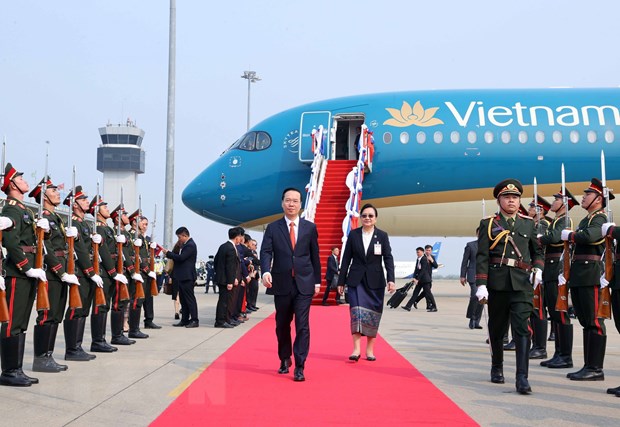 Chủ tịch nước Võ Văn Thưởng thăm chính thức Lào (10-11/4/2023)
