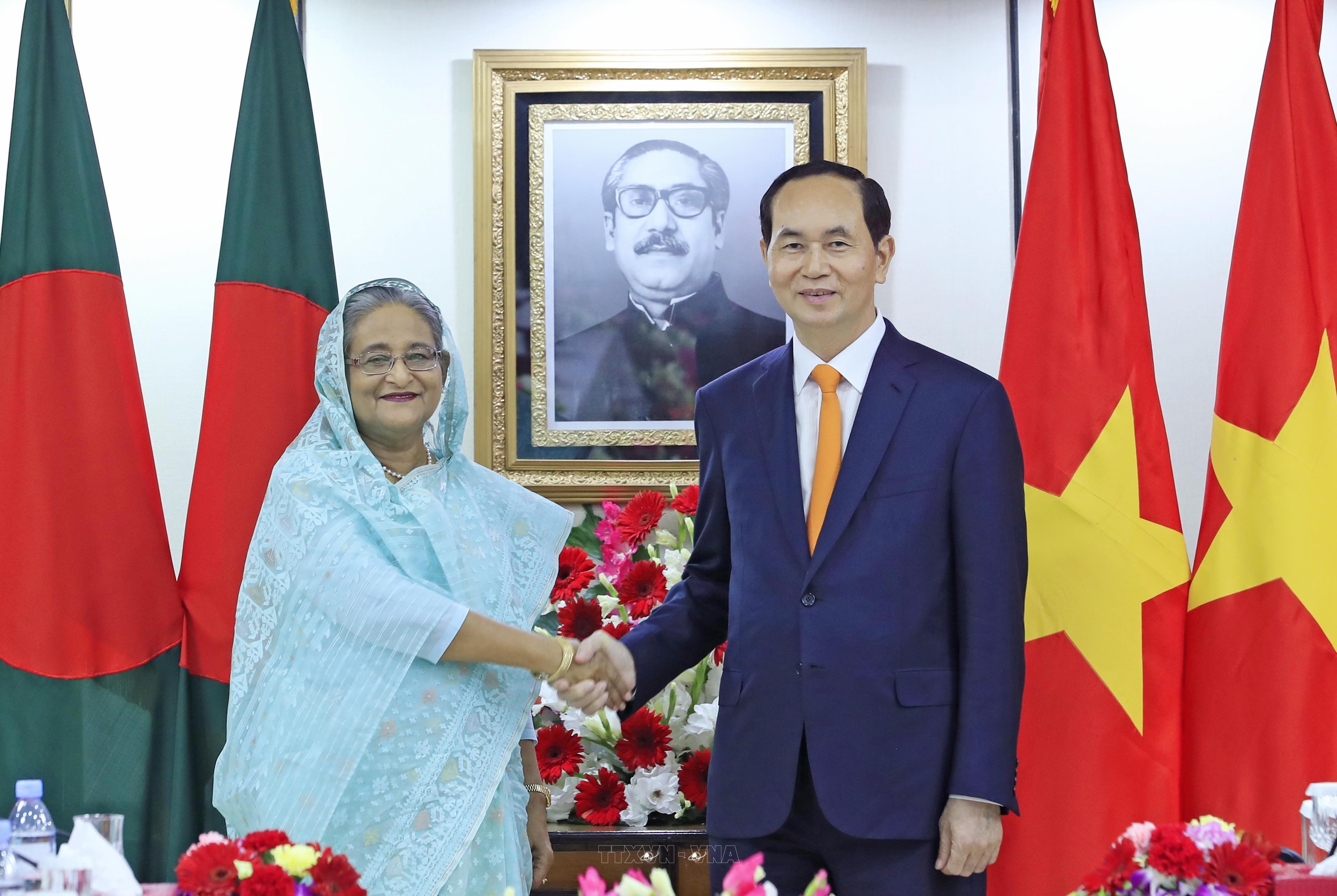 Chủ tịch nước Trần Đại Quang thăm cấp Nhà nước tới Bangladesh (4-6/3/2018)