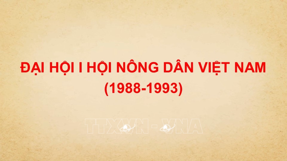 Đại hội I Hội Nông dân Việt Nam (1988-1993)