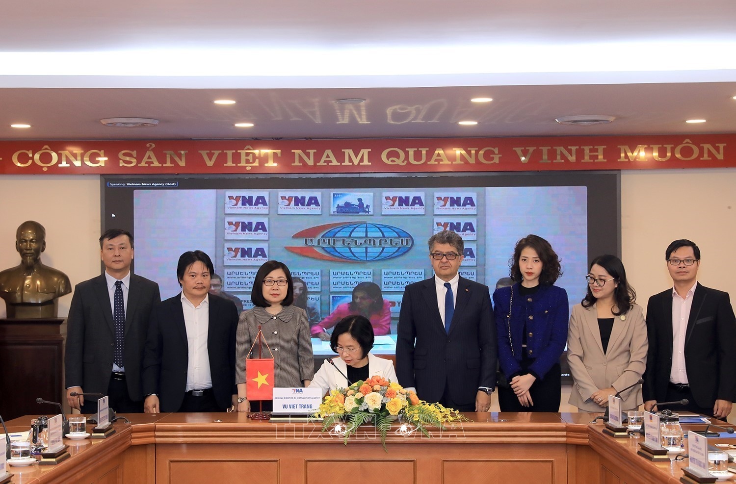 Quan hệ hợp tác giữa TTXVN và Hãng Thông tấn Armenpress (Armenia)