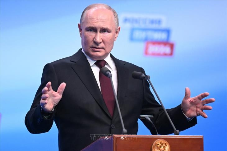 Tổng thống Nga Vladimir Putin tái đắc cử nhiệm kỳ 5
