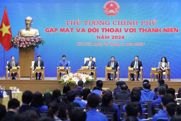 Thủ tướng Phạm Minh Chính đối thoại với Thanh niên Việt Nam năm 2024