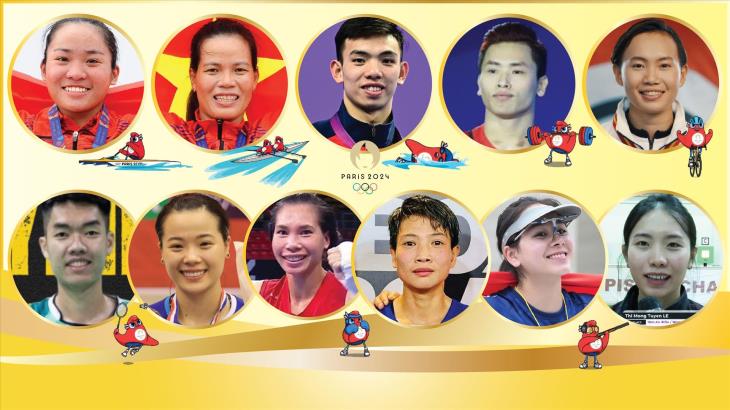 11 gương mặt thể thao Việt Nam giành vé dự Olympic Paris 2024 (tính đến 3/6/2024)