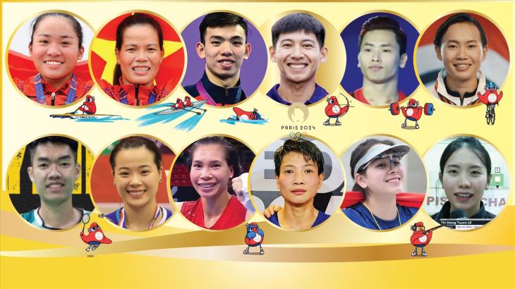 12 gương mặt thể thao Việt Nam giành vé dự Olympic Paris 2024 (tính đến 18/6/2024)
