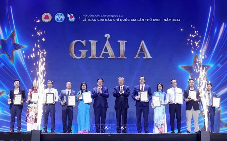 Lễ trao Giải Báo chí Quốc gia lần thứ XVIII năm 2023