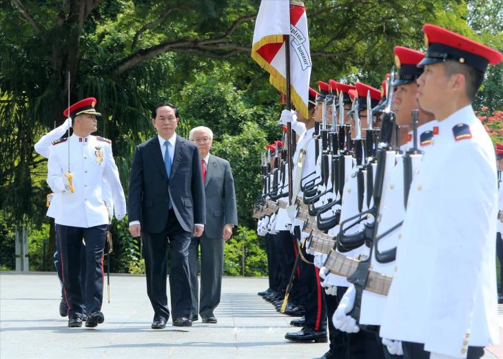 Chủ tịch nước Trần Đại Quang thăm cấp Nhà nước tới Singapore (28-30/8/2016)