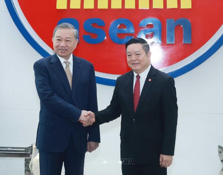 Tổng Bí thư Tô Lâm  thăm chính thức Ban Thư ký ASEAN (10/3/2025)