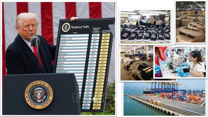 Hoa Kỳ áp thuế đối ứng 46% lên hàng hóa xuất khẩu của Việt Nam