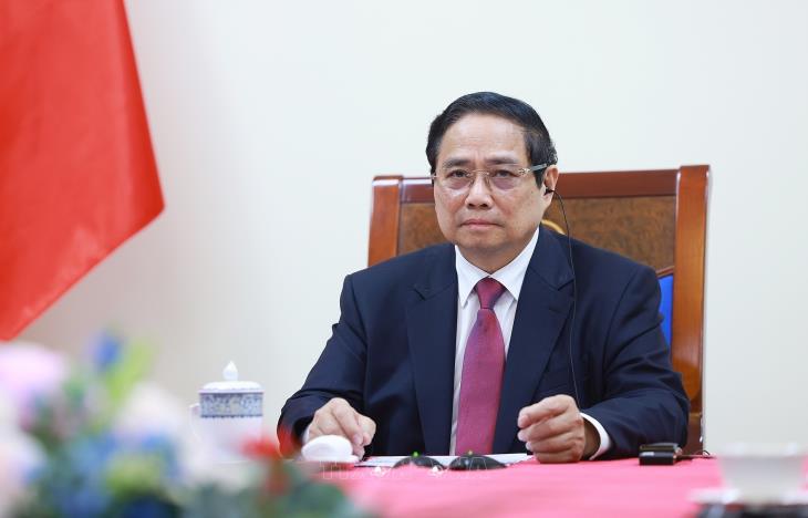 Thủ tướng Chính phủ Phạm Minh Chính điện đàm với Thủ tướng New Zealand Christopher Luxon (10/4/2025)