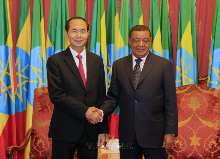 Chủ tịch nước Trần Đại Quang thăm cấp Nhà nước Cộng hòa Dân chủ Liên bang Ethiopia (23-25/8/2018)