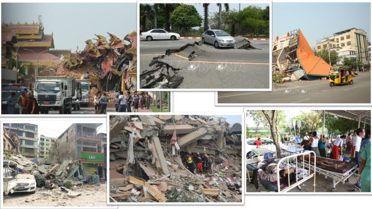 Động đất có độ lớn 7,7 tại Myanmar (28/3/2025)