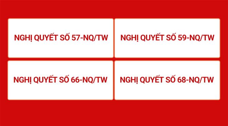 Bộ tứ trụ cột Nghị quyết Trung ương giúp Việt Nam cất cánh